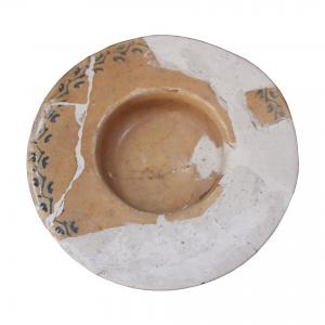 Piccolo piatto in maiolica. Epoca XV sec.